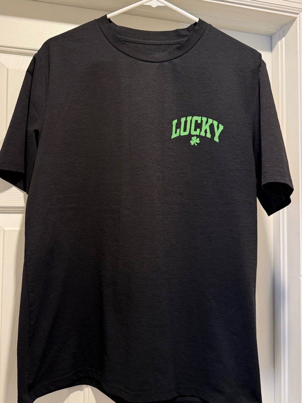 Lucky Brand Short Sleeve Tee - Black with Green Logo